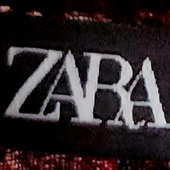 B26  Zara Red & Black Plaid Flannel midi Shirt dress w/ pockets - Picture 2 of 7